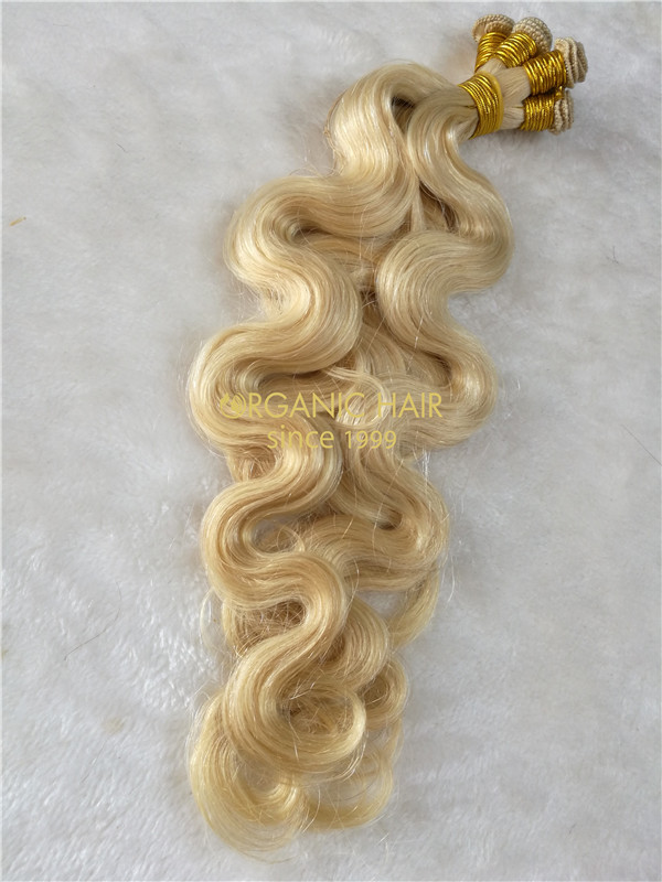 Wholesale hand tied weft #22 soft wave X15